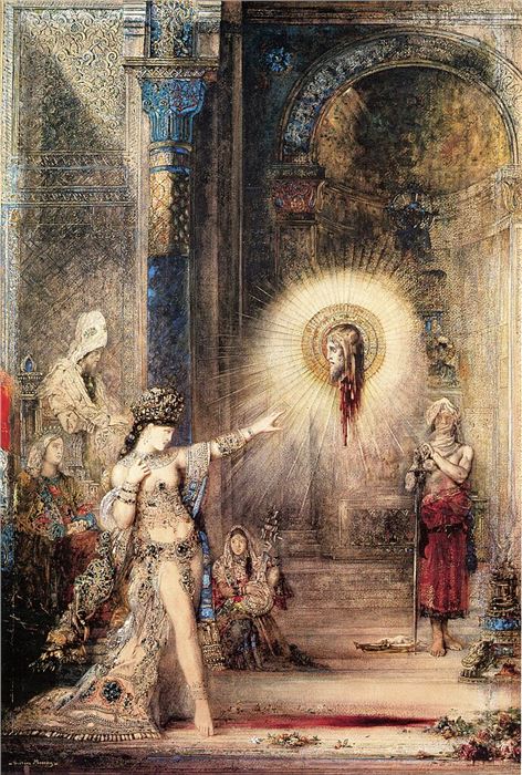 Gustave Moreau, The Apparition, 1876, water-color, Musée d’Orsay, Paris